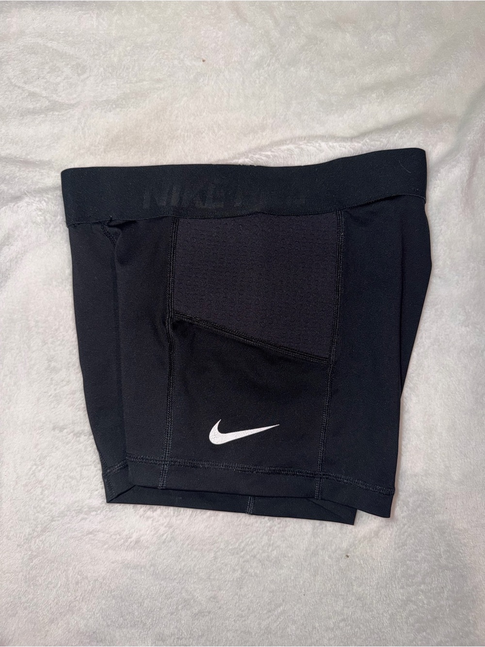 Nike Pro Black Dri-FIT Spandex Shorts Thigh Pads
